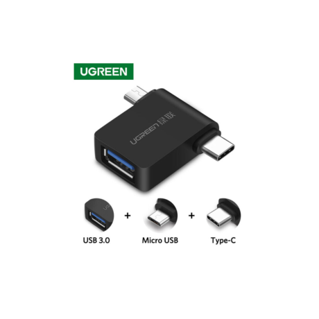 Ugreen Micro USB+ USB-C to USB 3.0 OTG Adapter