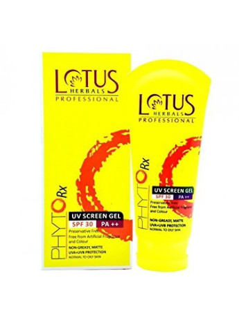 Phyto RX UV Screen Gel, SPF 30 PA++, 80g Brand: Lotus Professional