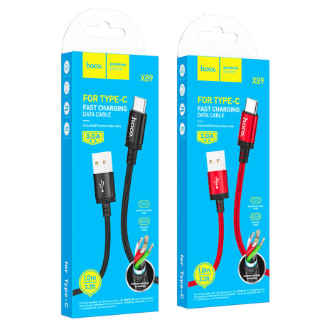 X89 Wind charging data cable Type-C(packaged)