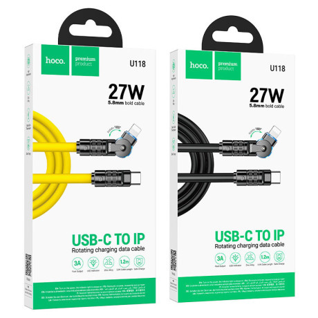 U118 iP Triumph PD rotating charging data cable