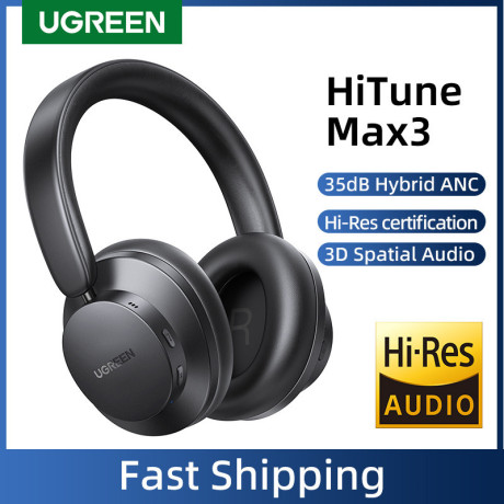 UGREEN HiTune Max3 Hybrid Active Noise-Cancelling Headphones (Black)
