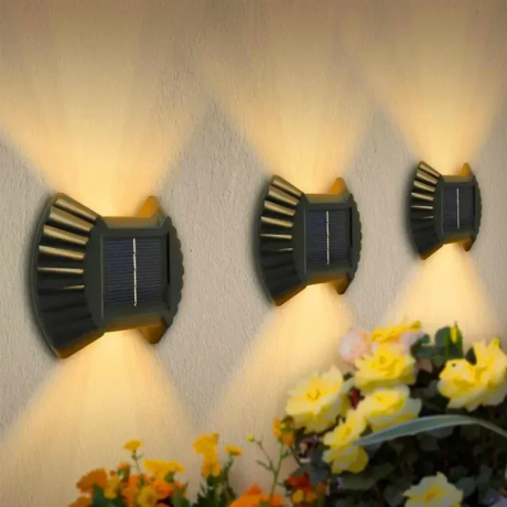 Ressence Solar Up Down Wall / Fence Lights Waterproof And Fully Automatic Decorative Outdoor Elegant Light Effect 1 PC