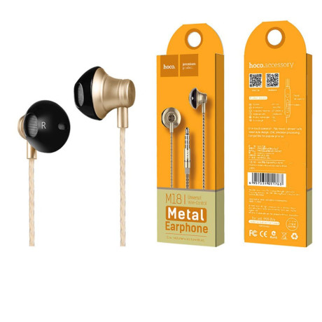 M18 Goss metal universal earphone with mic