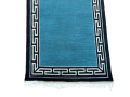 RH21 Blue Color 62 Cm x 185 Cm 60 Knots Handknotted Nepali Carpet-Galaicha