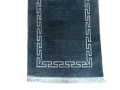 Traditional Nepalese Grey Blue Rug - 60 Knots Quality, 61cm x 182cm