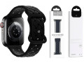 iwatch-wa16-flexible-series-bamboo-pattern-solid-color-silicone-strap42444549mm-black-small-0