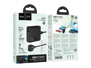 C133 Earl 6-port PD75W(3C3A) charger(US)