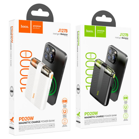 J127B Mecha PD20W magnetic power bank with digital display(10000mAh)