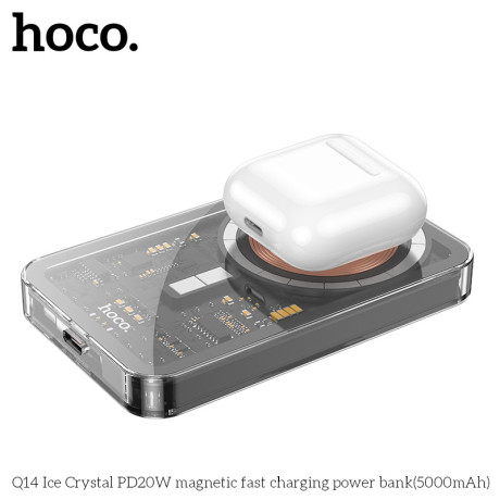 Q14 Ice Crystal PD20W magnetic fast charging power bank(5000mAh)