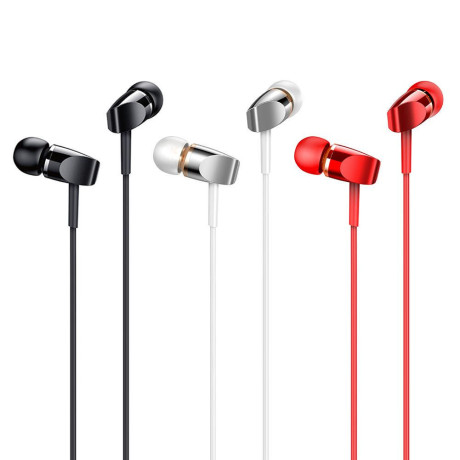 JR-E209 metal wired earphone-Red
