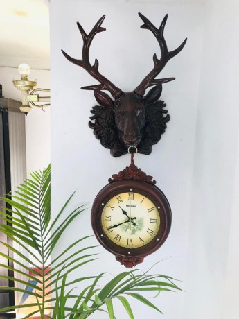Deer wall clock