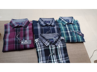 Corduroy checked shirt