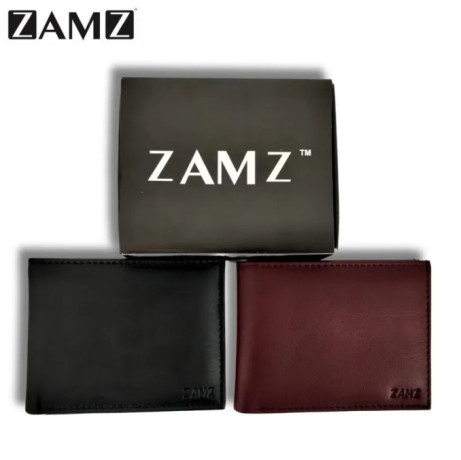 Zamz Genuine 100% Slim Leather Wallet For Men