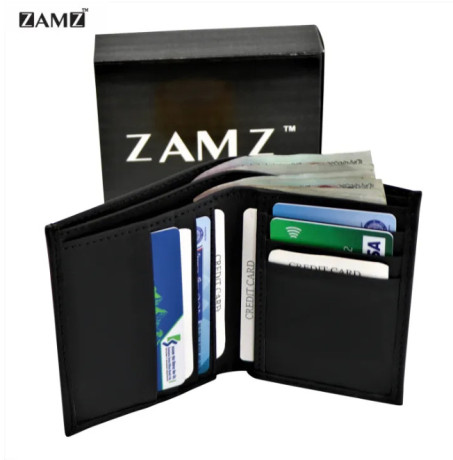 Zamz Genuine 100% Leather Credit Card Holder Wallet - Purse For Men | Wallet For Men | Cardholder