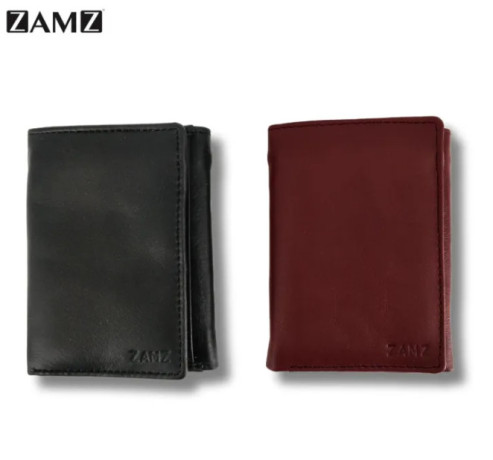 Zamz Three fold 100% Genuine Leather Wallet For Men