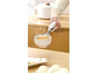 Hot Bowl Holder Dish Clamp Pot Pan Gripper Clip Hot Dish Plate Bowl Clip Retriever Tongs Silicone Handle Kitchen Tool Baking