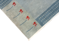 Sky Blue 94 Cm x 164 Cm 60 Knots Handknotted Nepali Carpet-Galaicha
