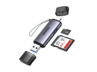 UGREEN USB-C + USB TF/SD 3.0 Card Reader Support Memory Up To 2TB