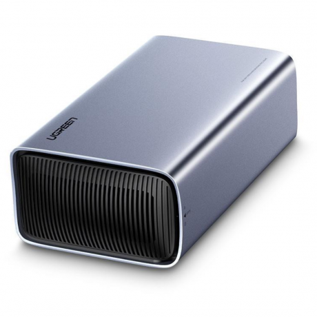 USB-C 3.1 To 3.5”/2.5″ Dual Bay RAID Hard Drive Enclosure