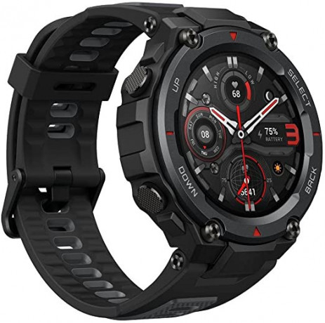 Amazfit T-Rex Pro Smartwatch Fitness Watch with Built-in GPS, SpO2, Heart Rate Monitor,10 ATM Waterproof, Music Control