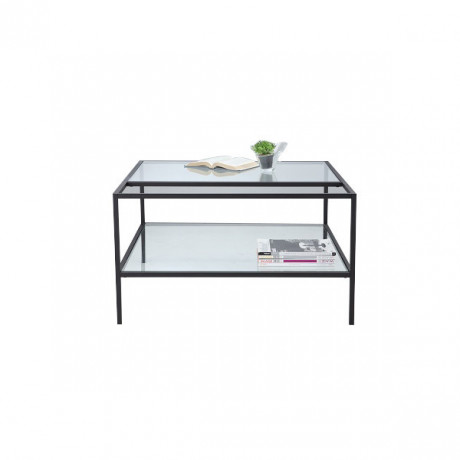 VENUSSY SQUARE COFFEE TABLE 90 CM BK/CG