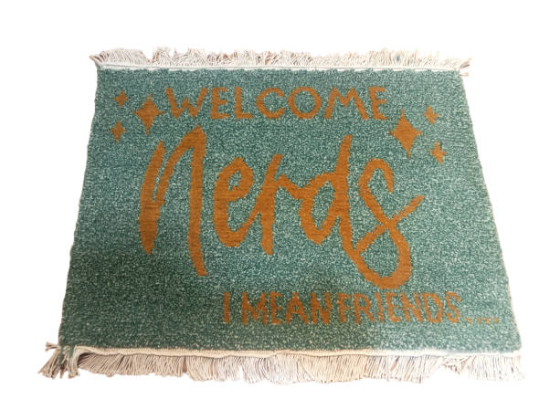 Handknotted/Handmade Nepali Woolen Doormat 60 Knots 60 Cm x 45 Cm
