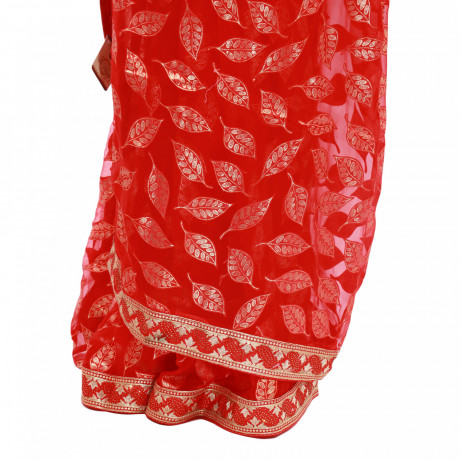 womens-organza-digital-floral-printed-traditional-saree-with-blouse-piece-big-3