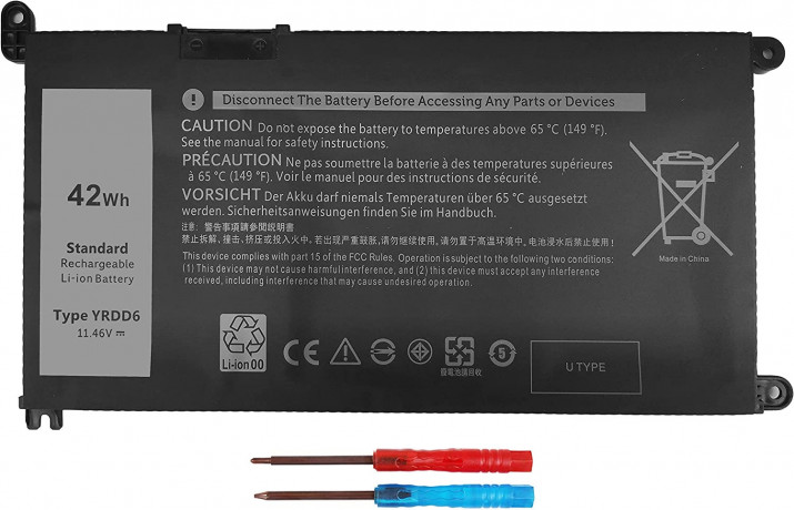 Laptop battery Dell Inspiron YRDD6 3493 3501 3583 3593 3793 5481 5485 5491 5584 5593 Latitude 3310 Vostro 5590 2in1