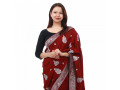 Women's Vichitra Silk Saree With Blouse Piece