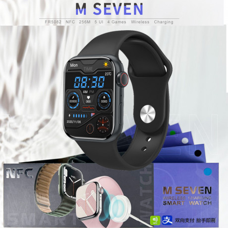 M Seven Series 7 Smartwatch with NFC and Wireless Charging