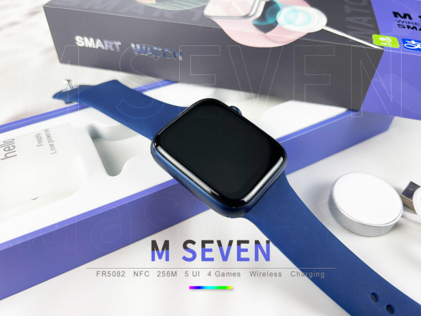 M Seven Series 7 Smartwatch with NFC and Wireless Charging