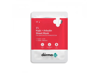 Derma Co. 1% Kojic Acid + Arbutin Face Serum Sheet Mask