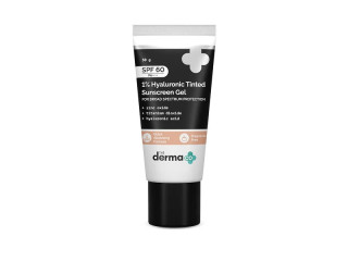 Derma Co 1% Hyaluronic Tinted Sunscreen Gel SPF 60 - 30gm