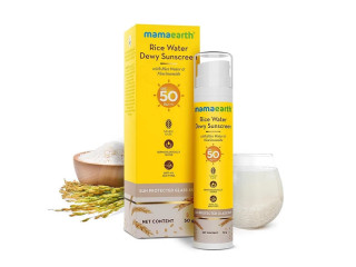 Mamaearth Rice Water Dewy Sunscreen - 50gm