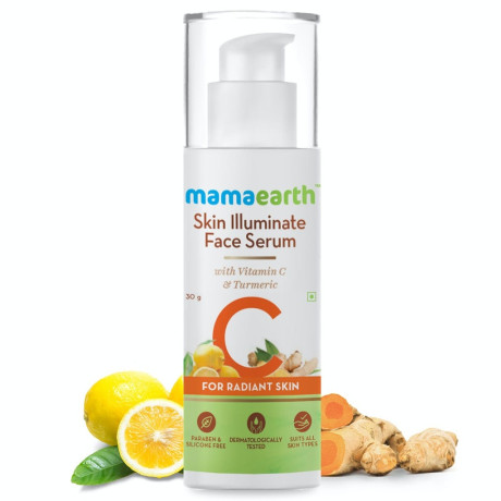 mamaearth-skin-illuminate-face-serum-for-radiant-skin-with-vitamin-c-turmeric-30gm-big-0