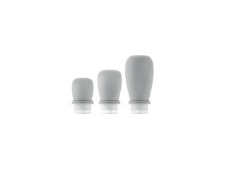 Wholesale Light Gray Silicone Travel Bottles, Color: Light Gray, Capacity: 60mls