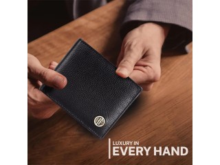 Leather Wallets for Men - Black Colour