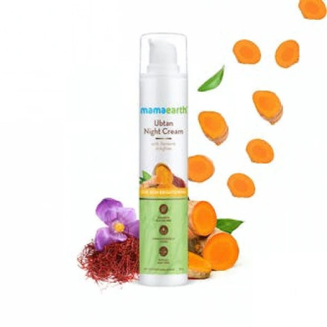 Mamaearth Ubtan Night Cream with Turmeric & Saffron for Skin Brightening â€“ 50 g Brand: Mamaearth