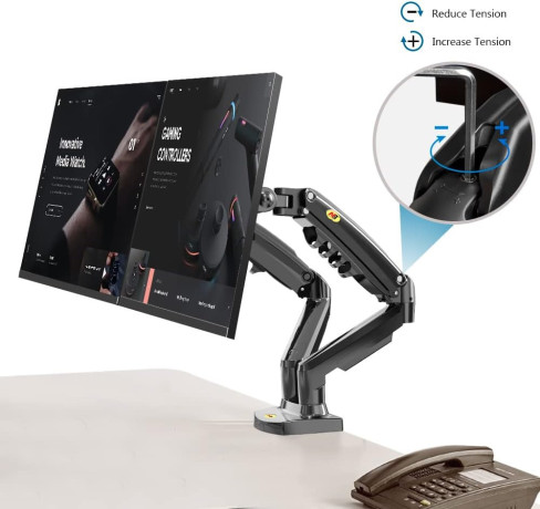 NB North Bayou Dual Monitor Stand for Two Screens 17-27 Inch F160