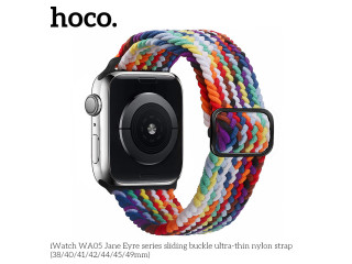 IWatch WA05 Jane Eyre series sliding buckle ultra-thin nylon strap(42/44/45/49mm) Colorful