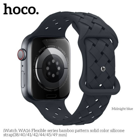 iwatch-wa16-flexible-series-bamboo-pattern-solid-color-silicone-strap384041mm-black-big-0