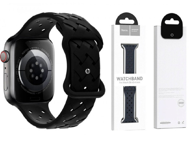 iwatch-wa16-flexible-series-bamboo-pattern-solid-color-silicone-strap42444549mm-black-big-0