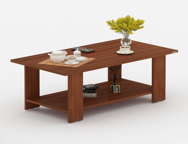 Ressence Engineered Wood Coffee Table/Centre Table/Tea Table for Living Room Brown Work Table