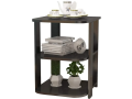 Small Sofa Side Table , Multi-Tier Storage Tea Coffee Table Modern Simplicity Design For Living Room and Bedroom In Brown